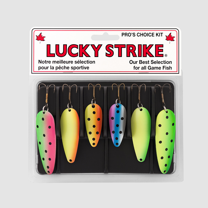 Lure Kit - #1 Trout- Fluorescent Devil Baits (6 Pack) - Lucky