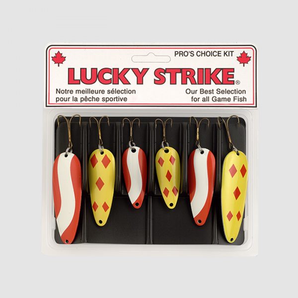 Lucky Strike Premium Devil Bait, Red/White, 1.5-in