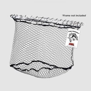 Rubber Replacement Net,Clear Rubber Replacement Mesh Bag Fly Fishing Net  55cm/21.6 Depth for Fly Fishing Landing Net