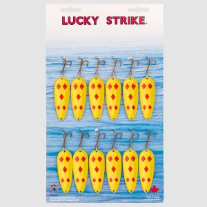Lure Kit - Hammered Orange Gold Devil Bait (6 Pack) - Lucky Strike Bait  Works Ltd. Lucky Strike Bait Works Ltd.